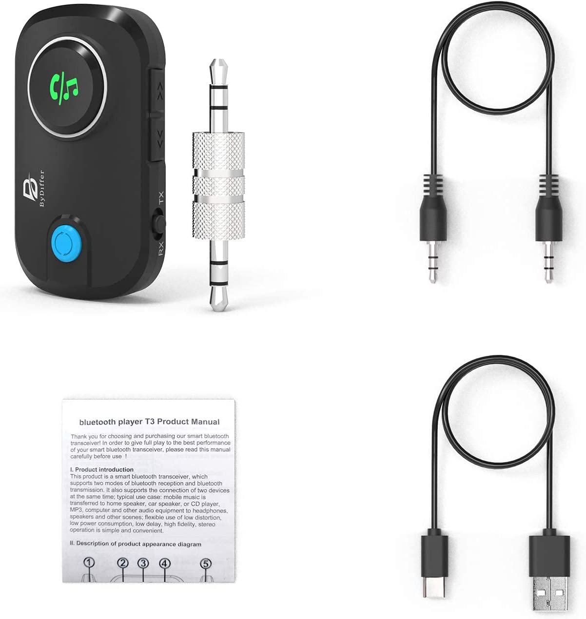 Bluetooth transmitter for 3 headphones hot sale